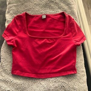 never worn red crop top